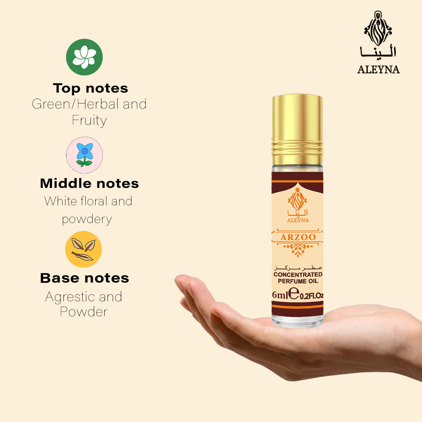 ARZOO Attar Roll-On Perfume 6ml