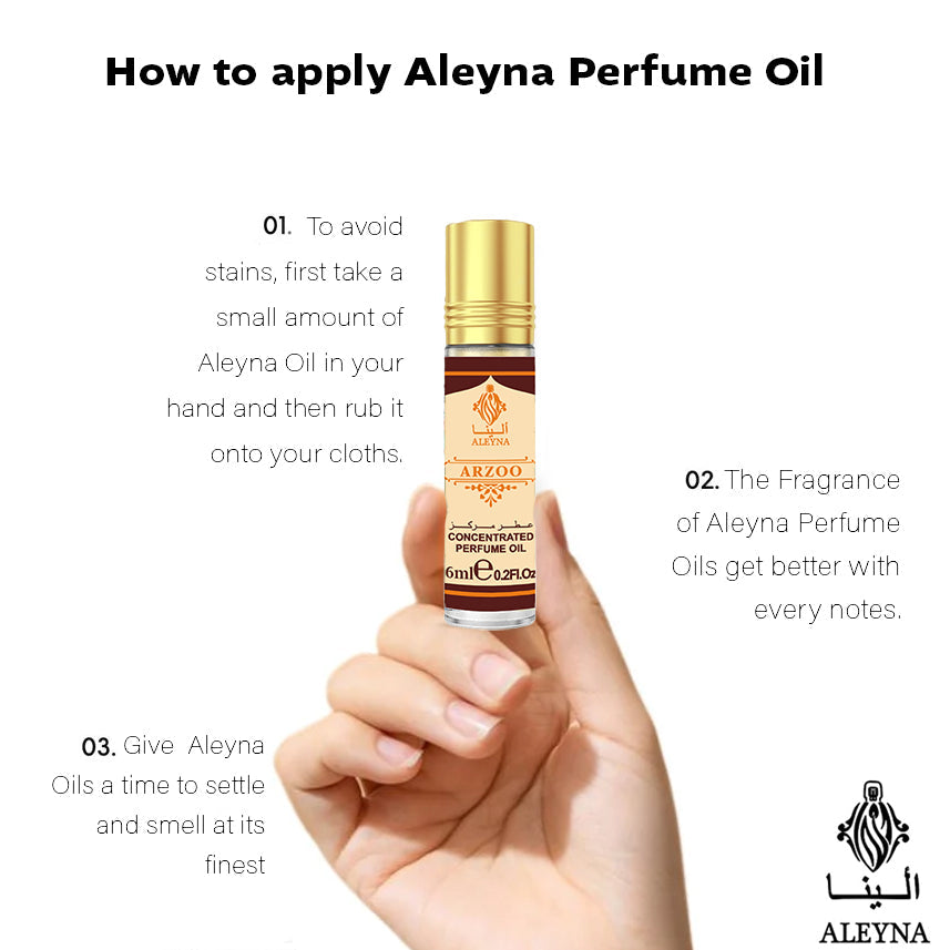 ARZOO Attar Roll-On Perfume 6ml ALEYNA