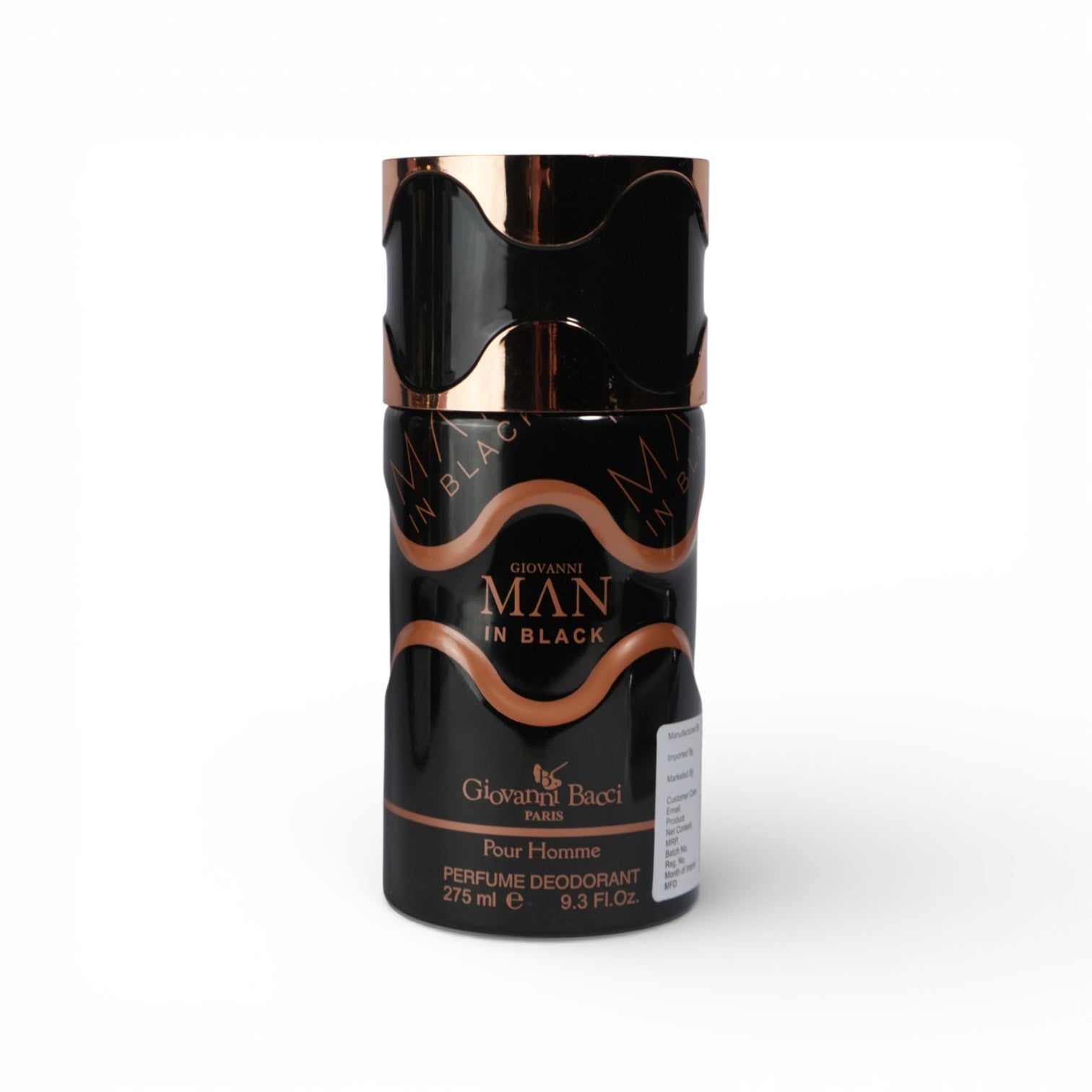 Man In Black Pour Homme Perfume Deodorant Spray 275ml GIOVANNI BACCI