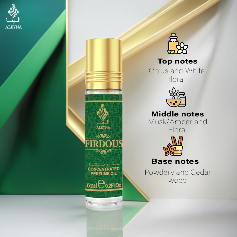 FIRDOUS Attar Roll-On Perfume 6ml ALEYNA
