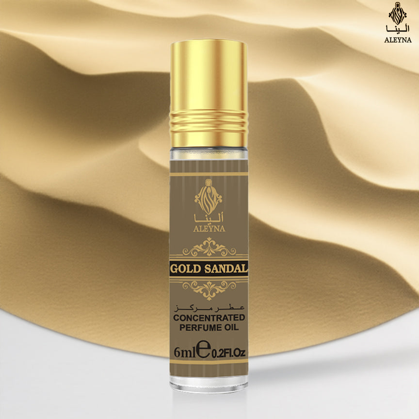 GOLD SANDAL Attar Roll-On Perfume 6ml ALEYNA