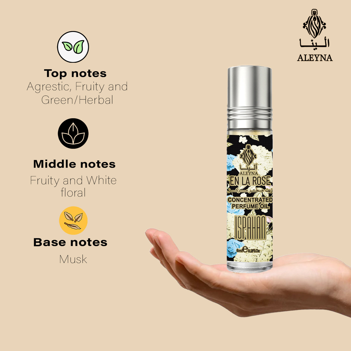 ISPAHAN Attar Roll-On Perfume, 6ml