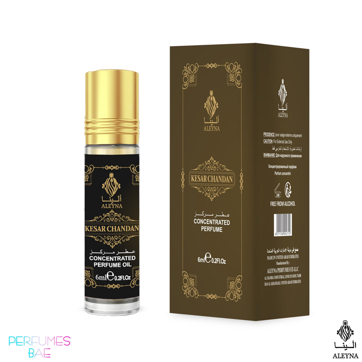 KESAR CHANDAN Attar Roll-On Perfume 6ml ALEYNA