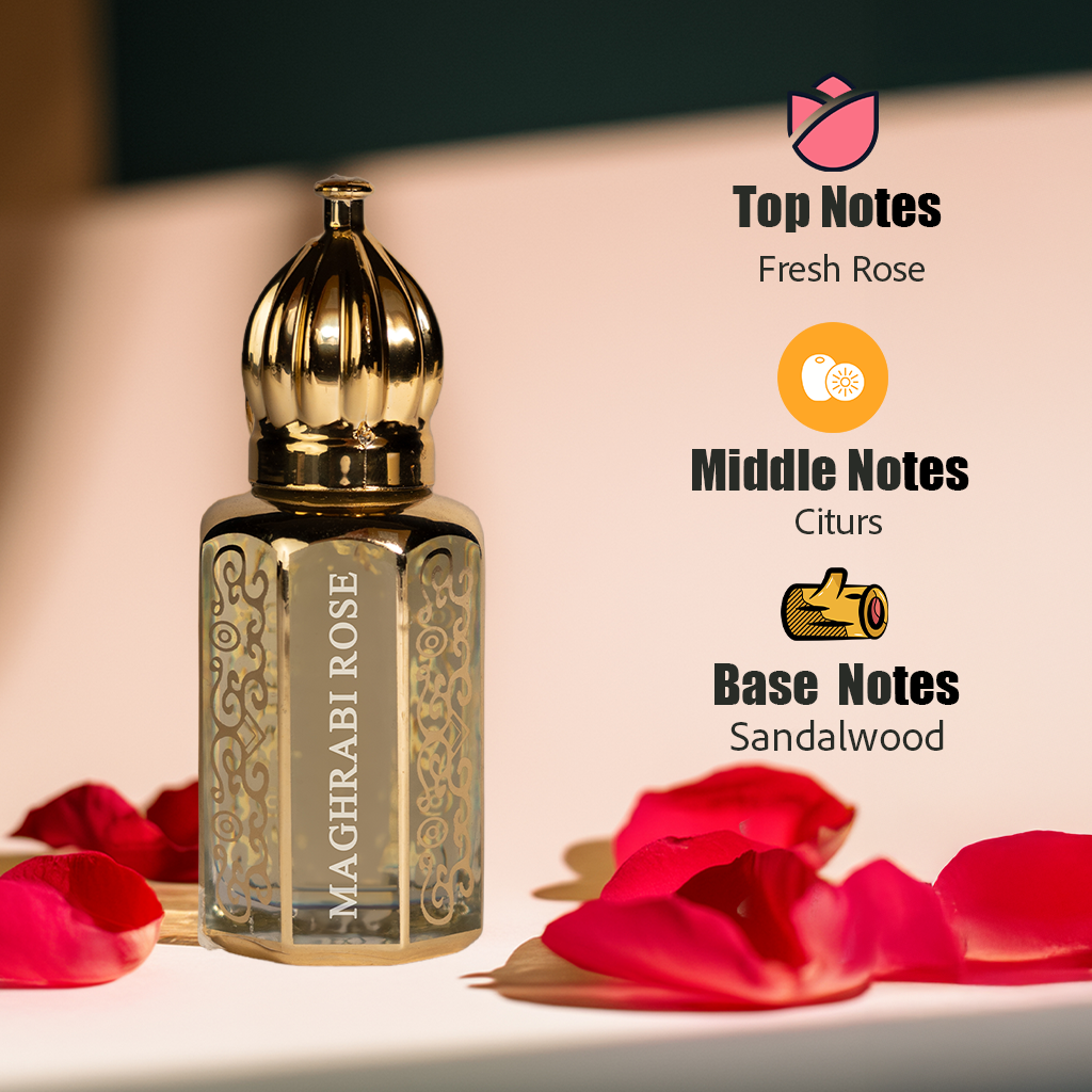 Meghrabi Rose Attar Oil 12ml