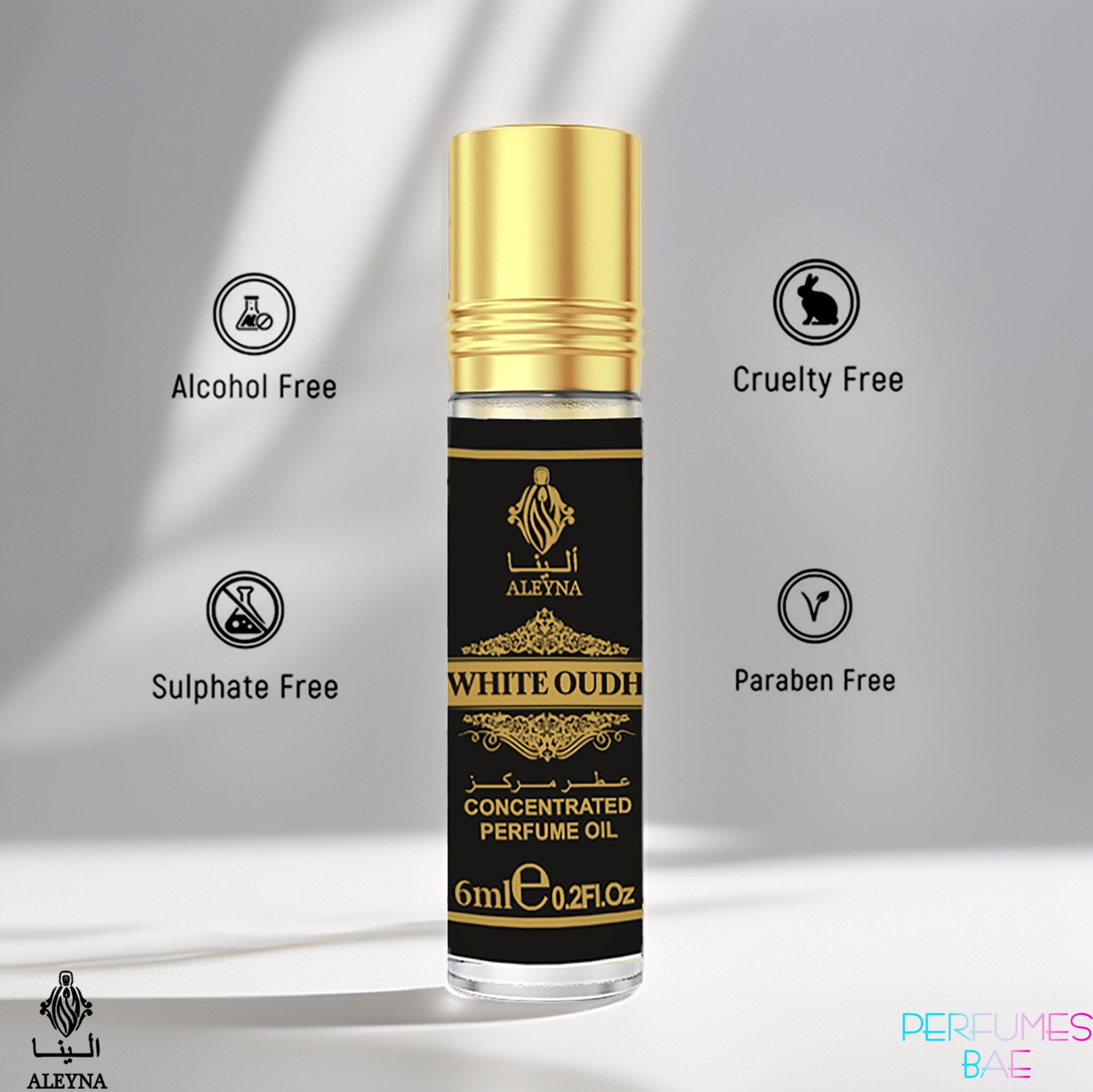 WHITE OUDH Attar Roll-On Perfume 6ml,