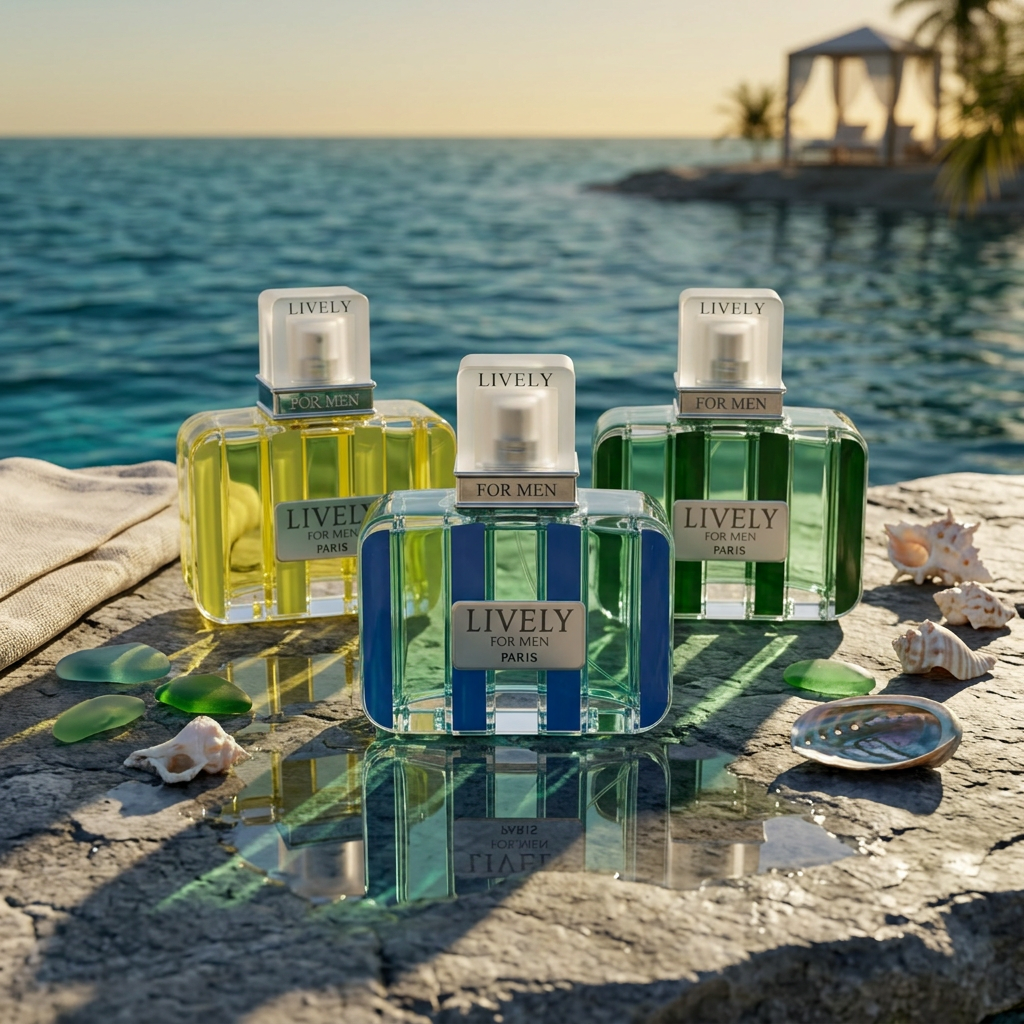 Parisis Parfums Lively For Men Paris Gift Set 3 x 100ml Eau de Toilette Parisis Parfums